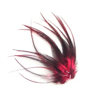 Cerise - plumes courtes à fixer dans les cheveux