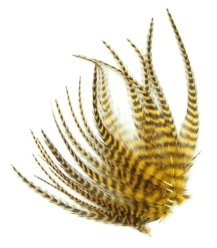 Plume courte pour cheveux - Mordoré