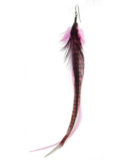 Boucle d'oreille unique en plumes naturelles - Collection Melrose